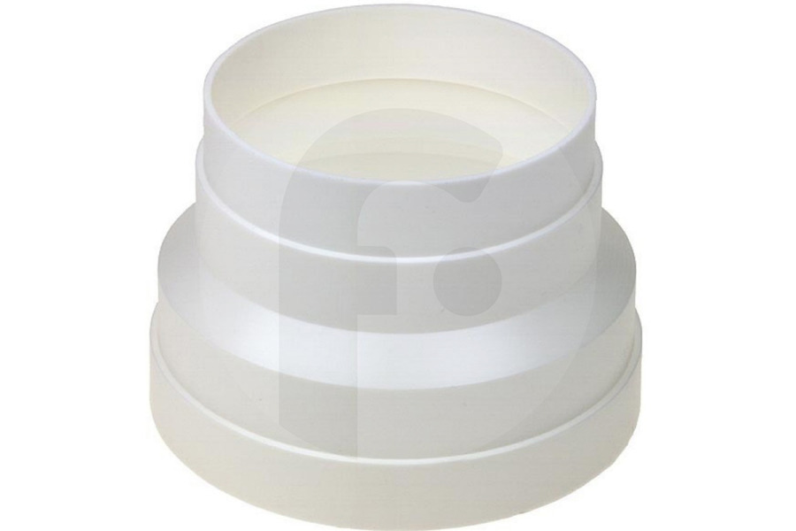 Universeel  Riduttore (pezzo di collegamento) 100-125mm sintetico bianco 66101400