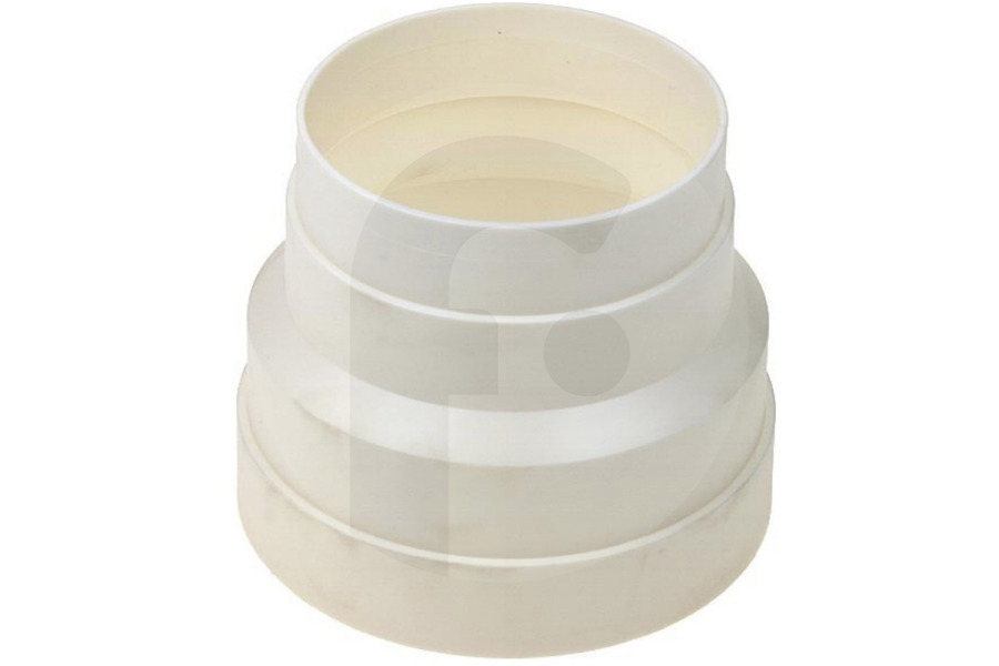 Universeel Campana extractora Reductor (pieza de conexión) 80-100mm sintético blanco 66101200 apto para entre otros curso