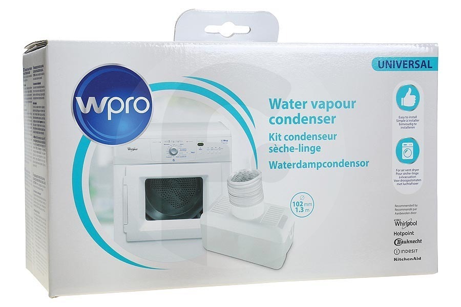 WPRO Trockner Schlauch (Set - mit Gehäuse) für Trockner 484000008815, UCD003