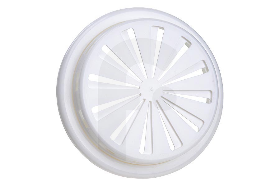 Universeel Campana extractora Rejilla de ventilación 100-150mm sintética blanca 4570860 apto para entre otros 100-150mm Ajustable