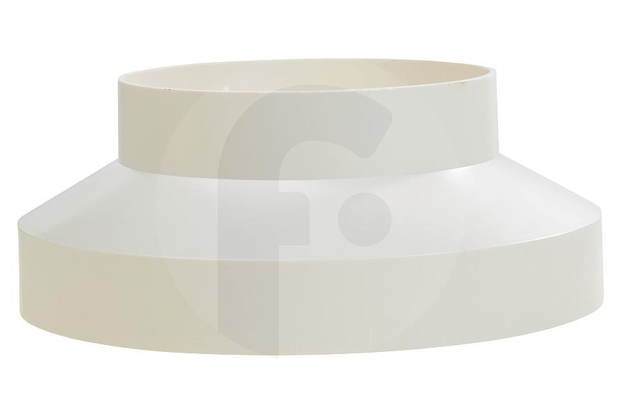 Universeel Campana extractora Reductor (pieza de conexión) 100-150mm sintético blanco 66101500 apto para entre otros adaptador de plástico