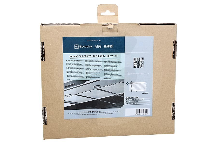Electrolux Dunstabzugshaube Universal Fettfilter zuschneiden 47x57cm 2 Stück Dunstabzugshaube 9029801983