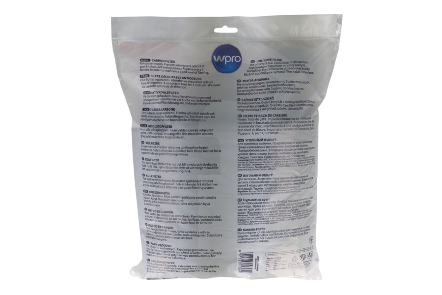 Far Dunstabzugshaube WPRO UCF017 Kohlefilter für Dunstabzugshaube 484000008525