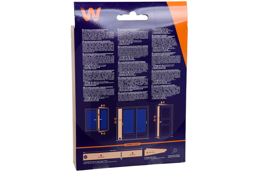 WPRO Aire acondicionado WPRO CAK004 puerta / Junta de aire de ventana Kit para aire acondicionado 484000008979