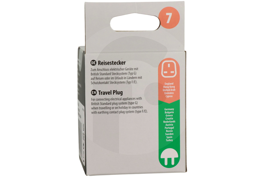Brennenstuhl  Brennerstuhl Reisestecker (Adapter) von UK auf EU 13A 3120W 250V 1508530