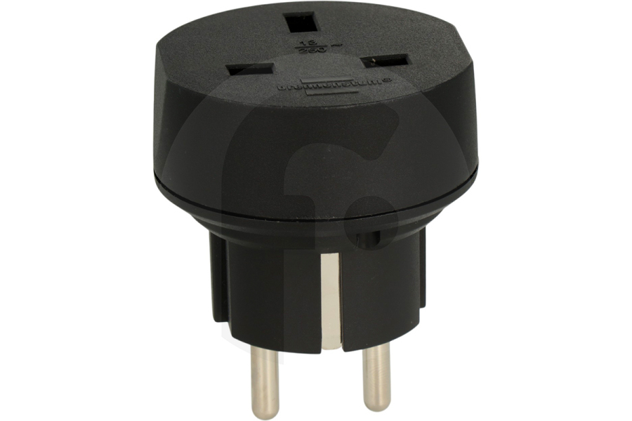 Brennenstuhl Depilador Brennenstuhl adaptador de viaje (adaptador enchufe) de UK a EU 13A 3120W 250V 1508530 apto para entre otros Enchufe Adaptador de Reino Unido - NL