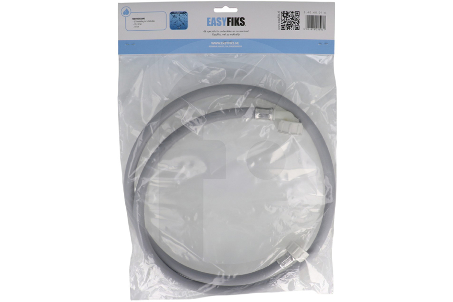 Easyfiks Lavatrice Eaysfiks tubo di alimentazione 3/4 ad angolo/dritto incl. gomma 1,5 metri lavatrice