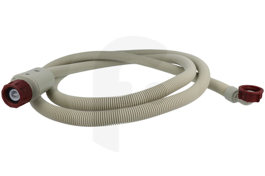 Bauknecht Lavadora Tubo flexible/manguera (Suministro 2.5 metros, con válvula de seguridad) lavadora E2WIS250A 9029793412 apto para entre otros R / H, 90 grados, 60 Bar