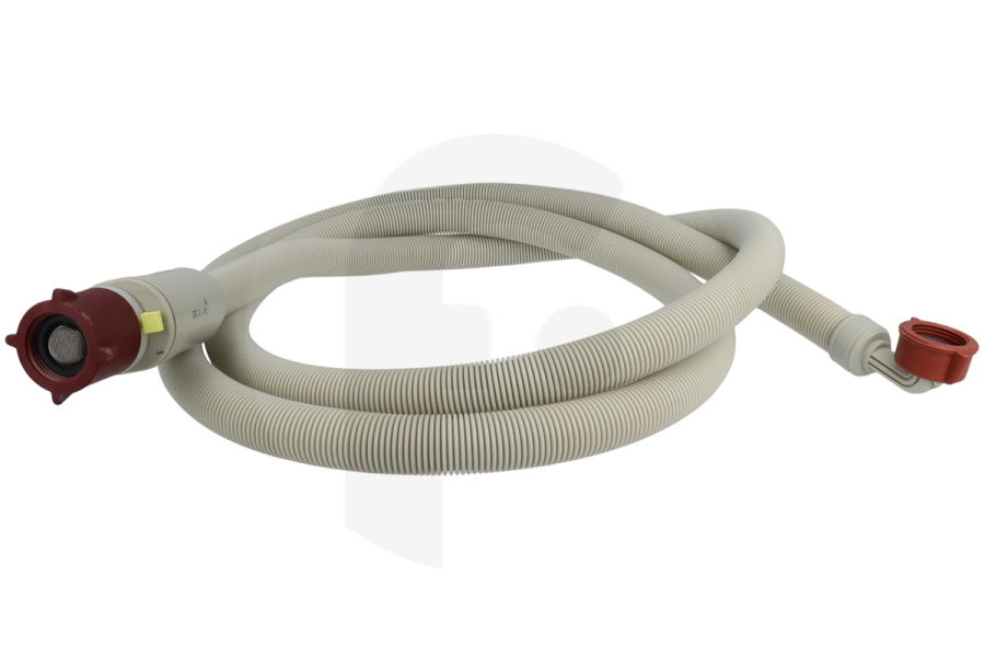 Bauknecht Lavadora Tubo flexible/manguera (2.5 metros) para AEG, Electrolux y otros lavadora E2WIS250A 9029793412 apto para entre otros Recto/cuadrado, 90 grados, 60 bar