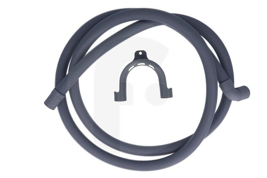 Rex Lavadora Manguera (desagüe 2,5 mtr. completa) lavadora 50251658006 apto para entre otros Ángulo recto conector 21-21mm