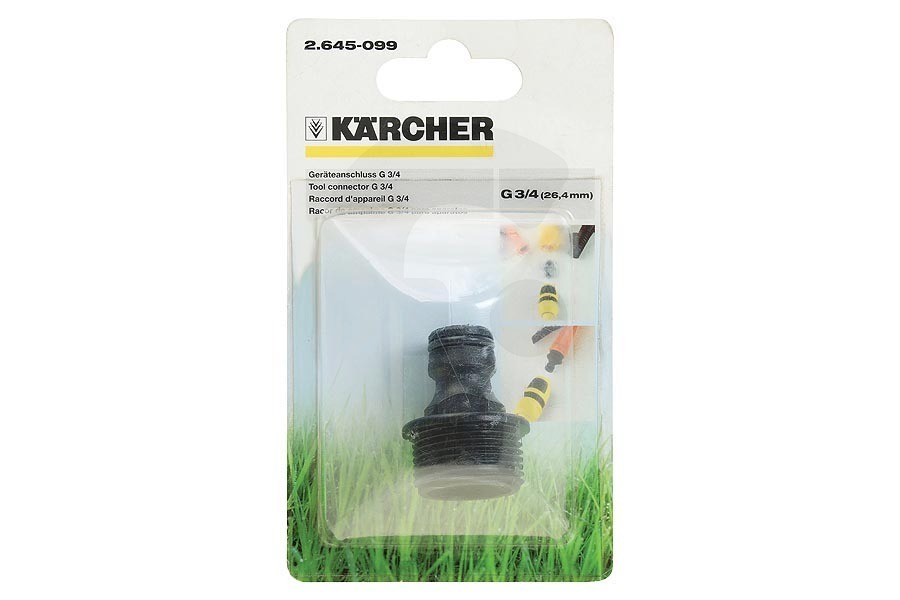 Karcher 26450990 Hidrolimpiadora Kärcher Conexión aparato G3/4 accesorios jardín 2.645-099.0 apto para entre otros G3 / 4