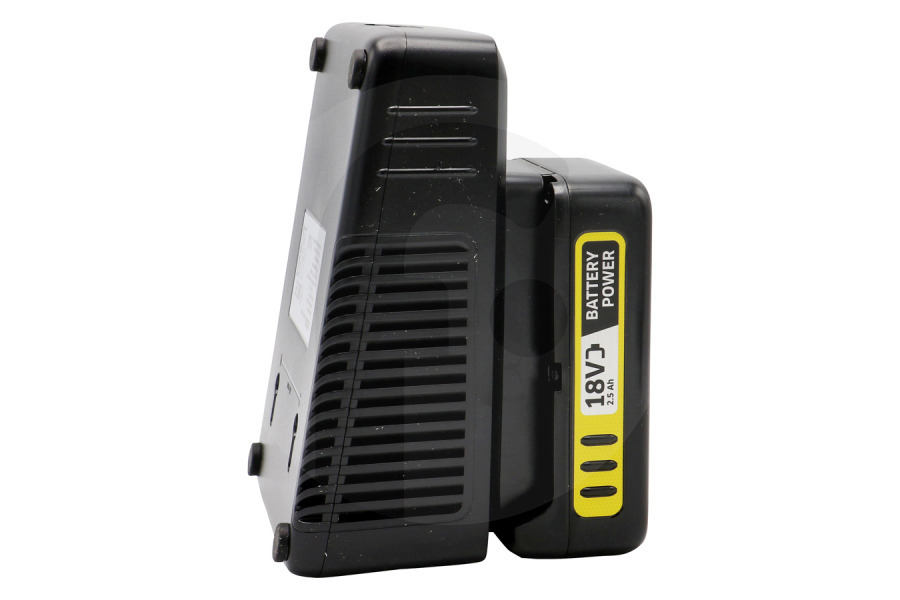 Karcher Tagliasiepi Kärcher kit batteria starter completo incl. batteria 18 V / 2,5 Ah 24450620, 2.445-062.0