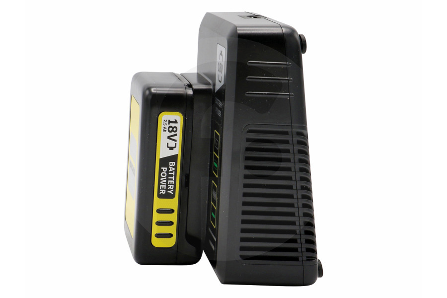 Karcher Tagliasiepi Kärcher kit batteria starter completo incl. batteria 18 V / 2,5 Ah 24450620, 2.445-062.0