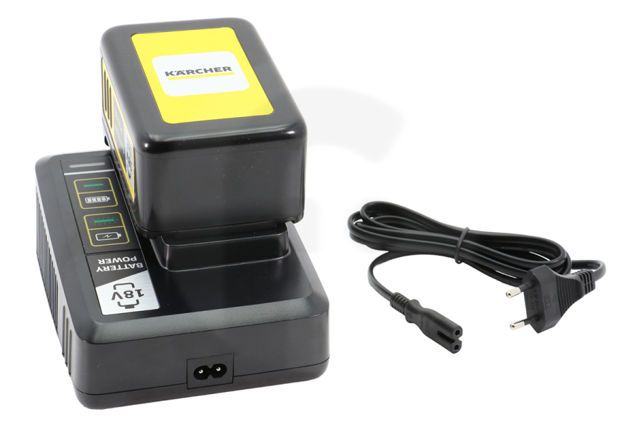 Karcher Kärcher kit batteria starter completo incl. batteria 18 V / 5,0 Ah 24450630, 2.445-063.0 adatto a tra cui 18 Volt