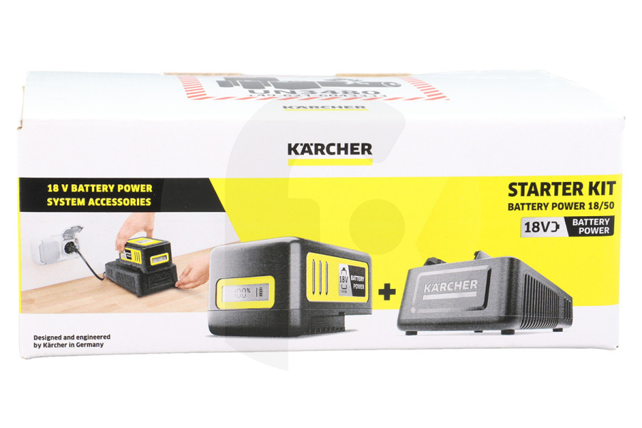 Karcher Kettensäge Kärcher Akku-Starterkit komplett inkl. 18 V / 5,0 Ah Akku 24450630, 2.445-063.0