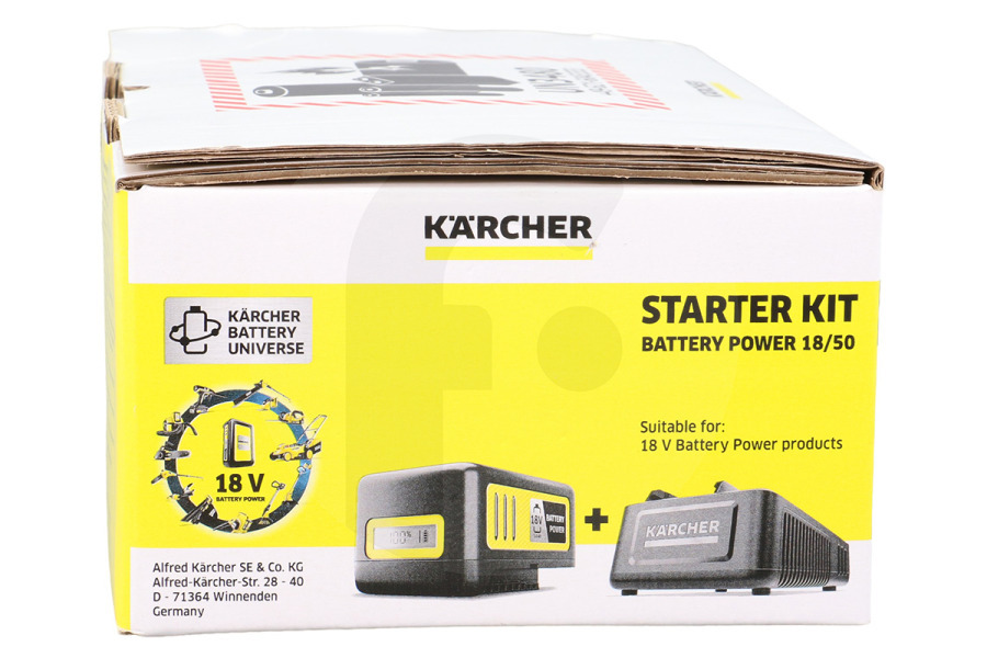 Karcher Kettensäge Kärcher Akku-Starterkit komplett inkl. 18 V / 5,0 Ah Akku 24450630, 2.445-063.0