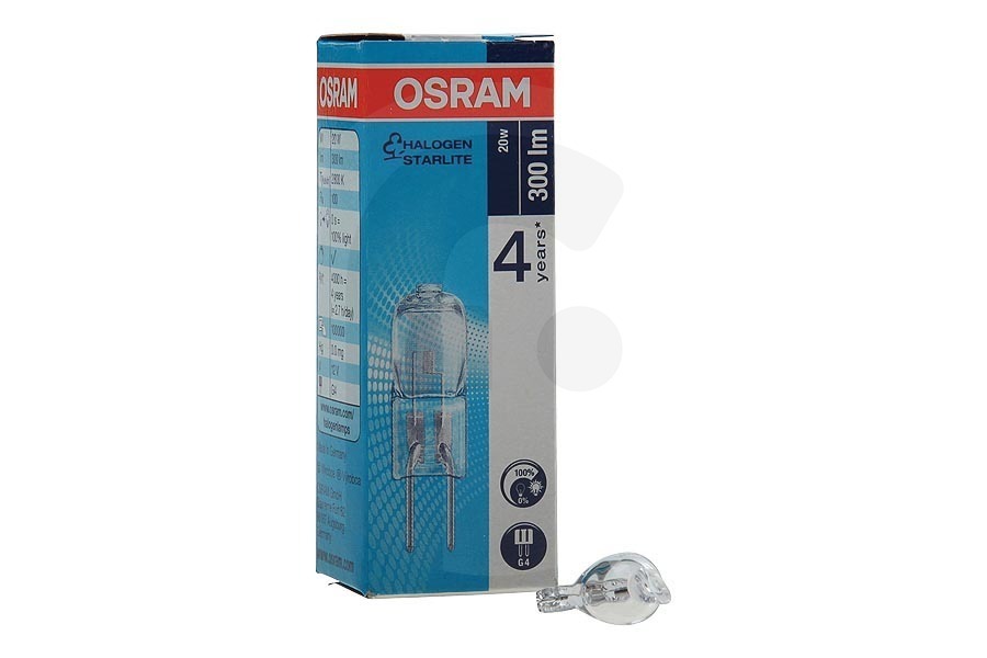 Balay Horno Osram Lámpara halógena para horno, microondas 4058075094215 apto para entre otros G4 12V 20W