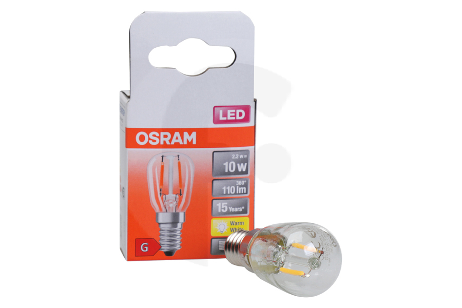 Osram 4058075432840 Frigorifero Lampada speciale per frigorifero LED T26 E14 1,3W adatto a tra cui 1,3 Watt, 2700K, 110lm
