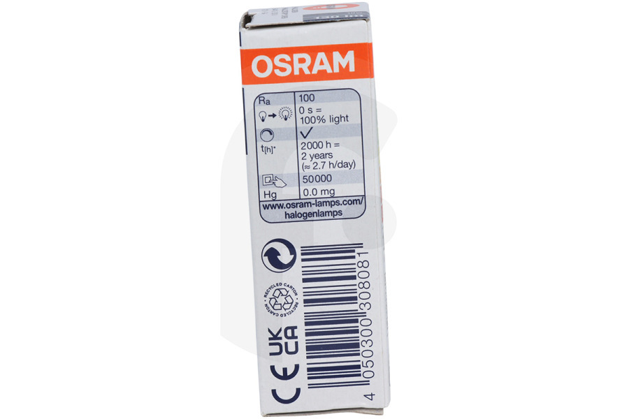 Ignis Horno Osram Lámpara halógena para horno, microondas 4050300308081