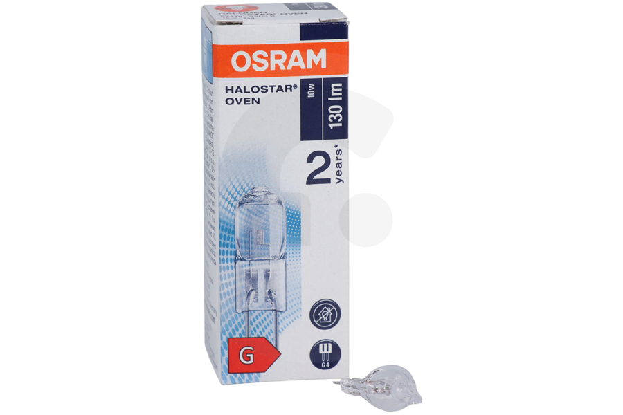 Atag Horno Osram Lámpara halógena para horno, microondas 4050300308081 apto para entre otros 10 vatios, 130 lm, 2800 K, G4