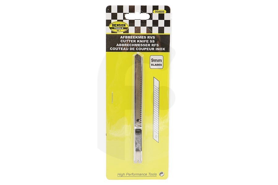 Benson  Benson 004689 taglierino a lama spezzabile 9mm acciaio inossidabile