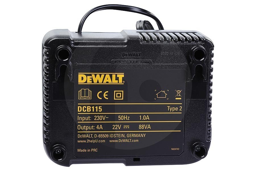 Dewalt Taladro Inalámbrico Cargador de batería DeWALT para herramientas eléctricas N450536