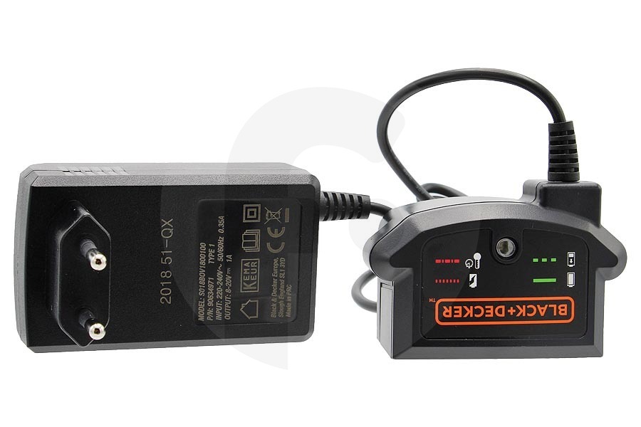 Black & Decker Kettensäge Black & Decker Ladegerät (Adapter, Stecker, Trafo, Kabel) 220-240V für diverse Geräte 90634971