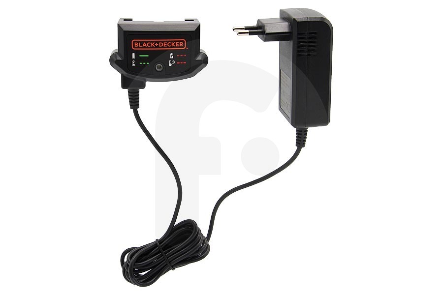 Black & Decker Tagliabordi Black & Decker caricabatterie (adattatore, spina, trasformatore, cavo) 220-240V per vari dispositivi 90634971 adatto a tra cui BDCDD12, BL188, GKC1820ST1, BCASK61D
