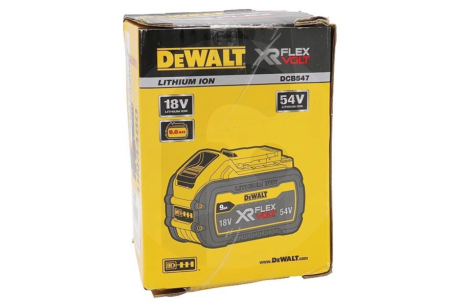 Dewalt Kettensäge DeWALT Akku (Batterie) Lithium-Ionen (3x18V) 54V DCB547 für verschiedene Geräte N491552