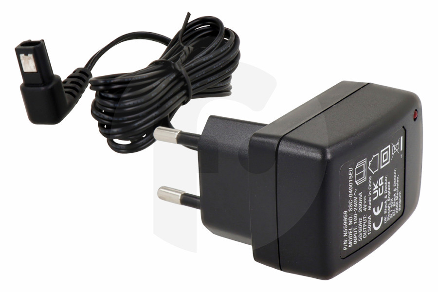 Black & Decker Cacciavite elettrico Black & Decker caricabatterie (adattatore, trasformatore a spina, cavo) 100-240V avvitatore N559959