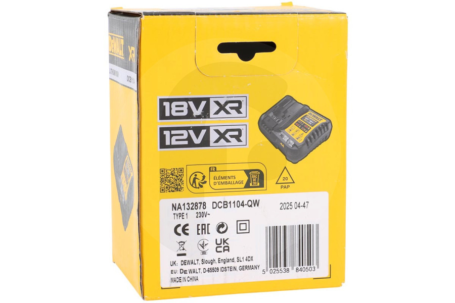 Dewalt  DeWALT DCB1104-QW caricabatterie per chiodatrice NA132878