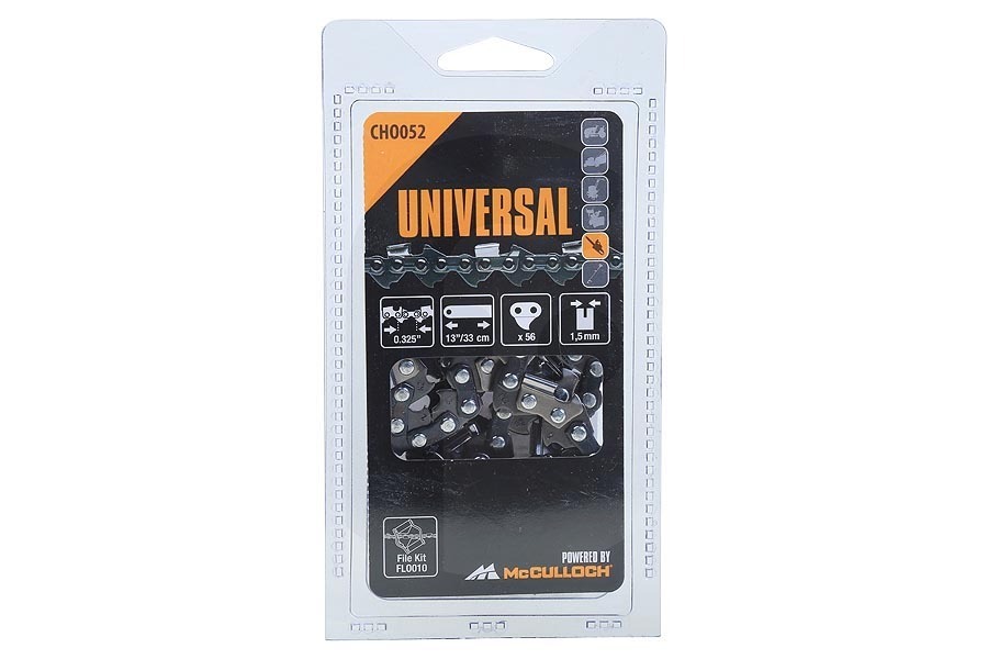 Universal 7391736005838 McCulloch catena universale da 13 pollici/33 cm con 56 maglie motosega CHO052 adatto a tra cui Husqvarna, Makita, Pinoneer, Shindaiwa
