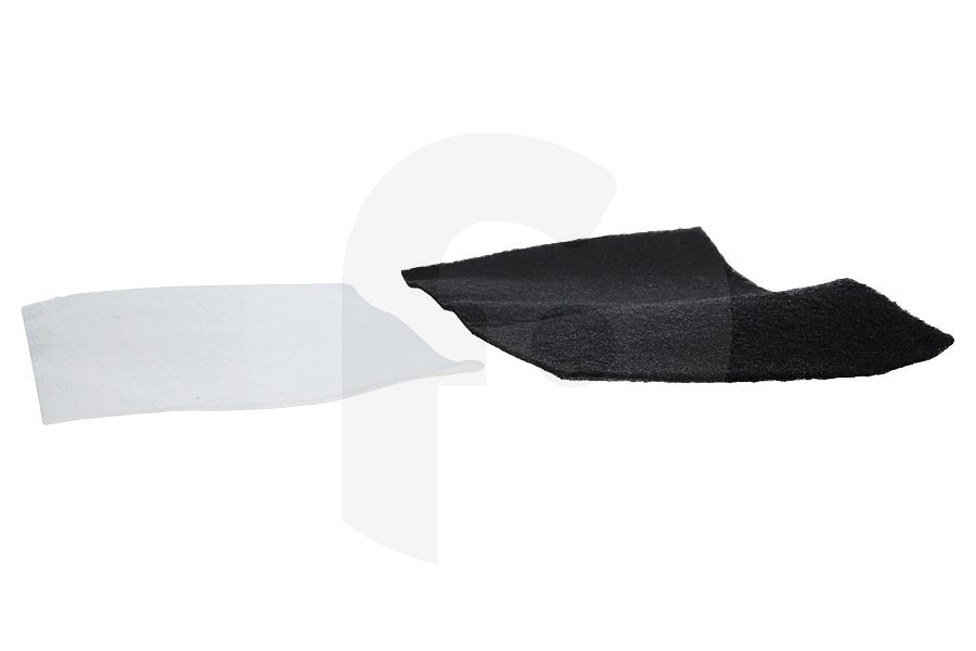 Easyfiks  Set di filtri universali con filtro motore e microfiltro (filtro di scarico) 125 x 200 mm può essere tagliato su misura aspirapolvere 
