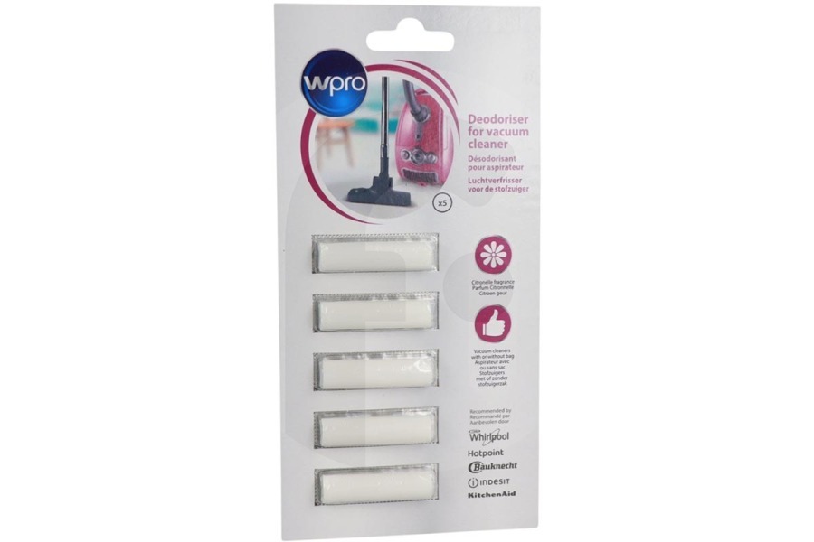 WPRO Aspirapolvere WPRO Bastoncini profumati (deodorante per ambienti) limone ACT050 5 pezzi aspirapolvere 484000008624