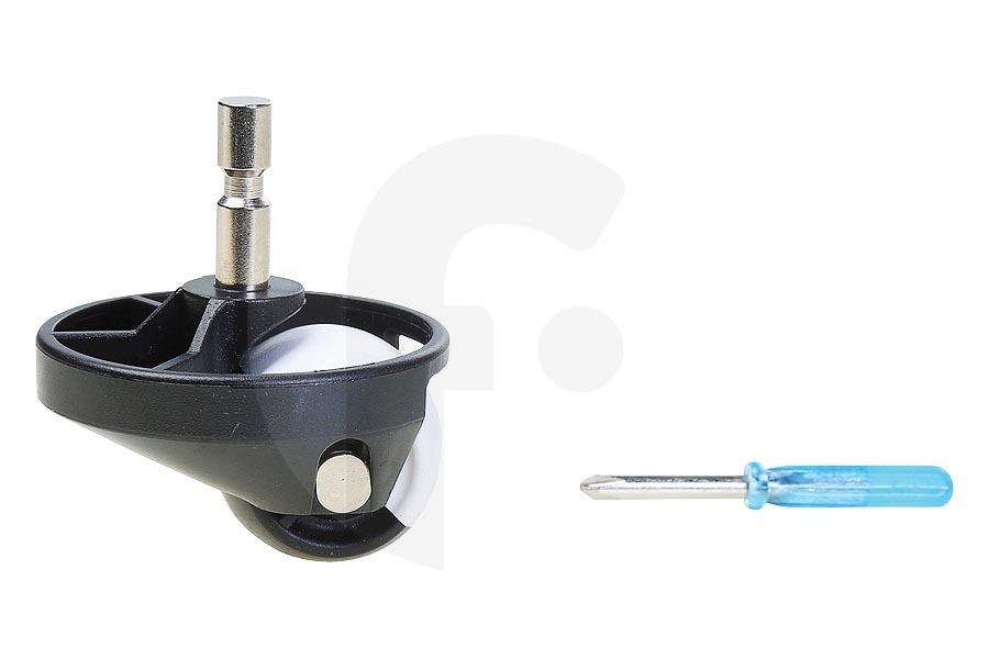IRobot Aspiradora Rueda giratoria completa incl. destornillador para iRobot Roomba y Create 2, negra con blanco robot aspirador 15IR20, 15-IR-20 apto para entre otros Roomba 500, 600, 700