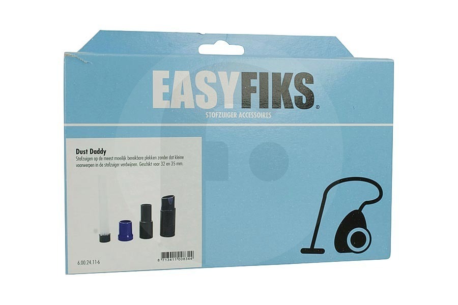 Easyfiks  Easyfiks Dust Daddy spazzola (attaccamento) con set di accessori di 3 pezzi ø 32mm of ø 35mm aspirapolvere 