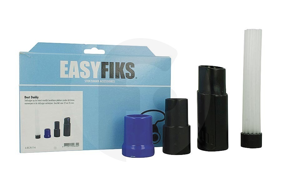 Easyfiks Aspiradora Easyfiks Dust Daddy cepillo (acoplamiento) con juego de accesorios (kit de accesorios) de 3 piezas ø 32mm o ø 35mm aspiradora  apto para entre otros Lugares de difícil acceso