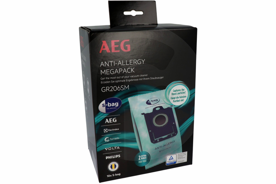 AEG 9009238503 GR206SM S-Bag Anti Allergy stofzuigerzak megapack voor stofzuiger