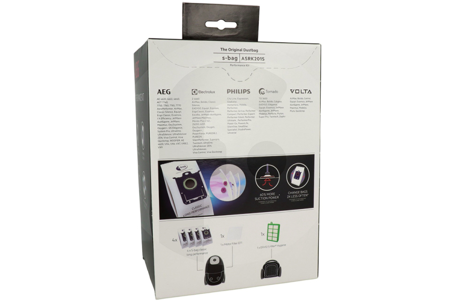 AEG  AEG ASRK201S S-Bag Performance Kit para aspiradora 9009238420