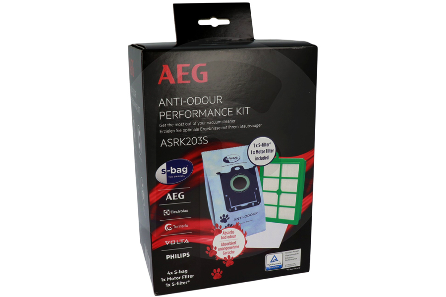 AEG 9009238461 Stofzuiger AEG ASRK203S S-Bag Anti-Odour Performance Kit voor stofzuiger