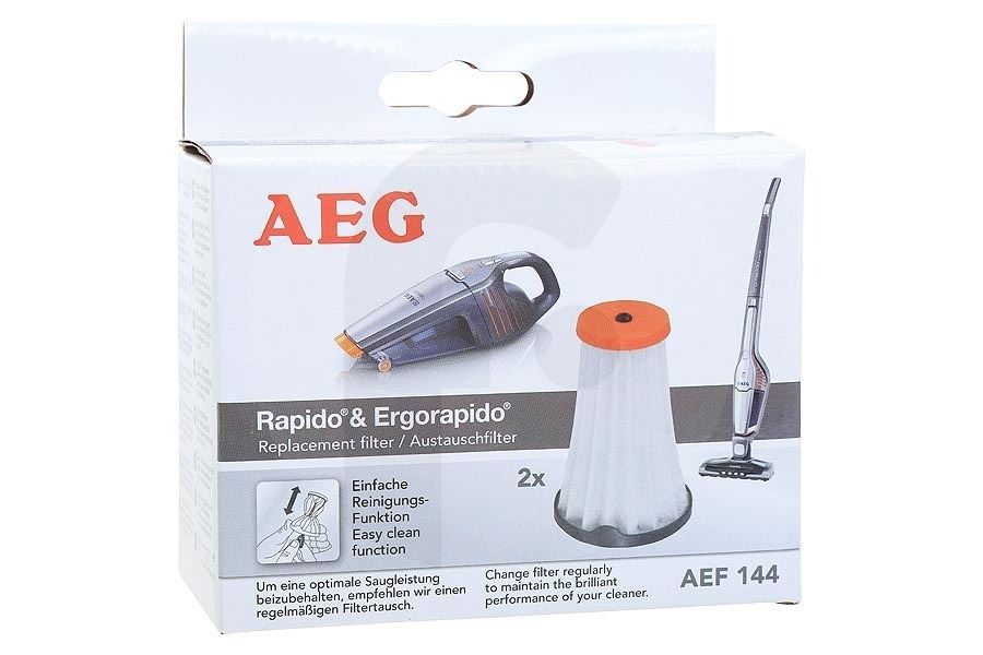 AEG Aspirapolvere AEF144 Ergorapido & Rapido filtri di ricambio per aspirapolvere 9001671537