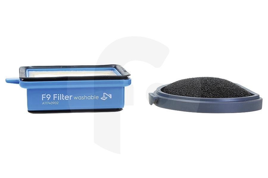 AEG Aspirapolvere AEG ASPK9 FX9 Performance Kit set di filtri con filtro motore lavabile (microfiltro) e filtro di scarico aspirapolvere 9001690800