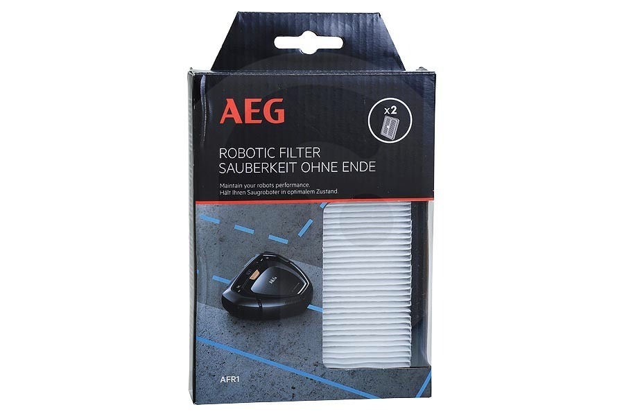 AEG Robot aspirapolvere AEG AFR1 Robotic filter con 2 microfiltri XXL lavabili, aspirapolvere robot 9009230815