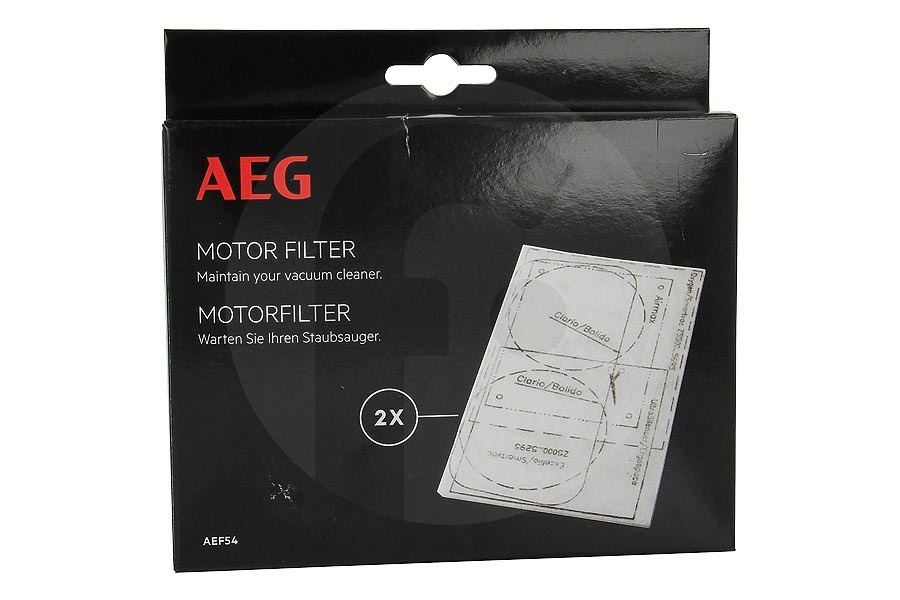 Electrolux Aspirapolvere Filtro motore (filtro) 2 pz. per AEG, Electrolux e altri aspirapolvere 9001669333 adatto a tra cui Aspirapolvere S-Bag