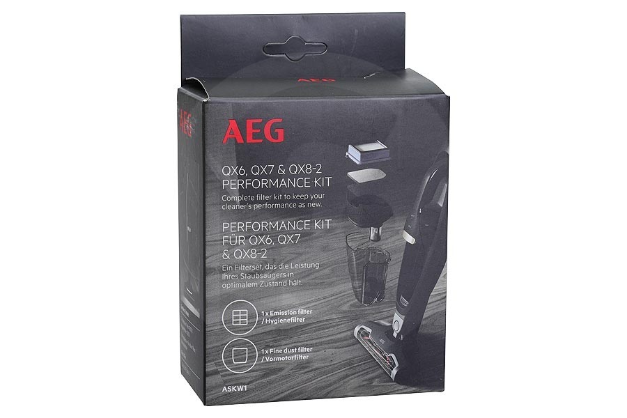 AEG Aspirapolvere Kit filtro set da 2 per AEG, Electrolux e altri aspirapolvere senza fili 9009232753, ASKW1