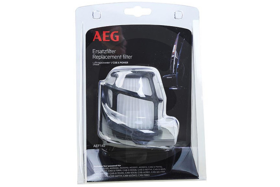 Miostar Aspiradora Filtro higiénico no lavable AEF12 s-filter para aspiradora 9001966697 apto para entre otros Airmax, Clario, JetMaxx