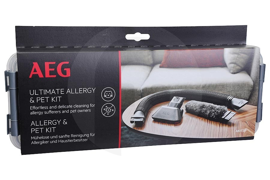AEG Aspirapolvere Kit anallergico e animali (set accessori) 5 pezzi per AEG, Electrolux e altri aspirapolvere 9009233587, AKIT20