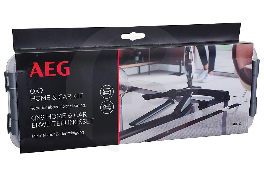 AEG Aspirapolvere Home & Car kit (set accessori) 5 pezzi QX9 per AEG, Electrolux e altri aspirapolvere 9009230948, AKIT19