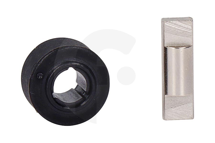 Electrolux Aspiradora Rueda delantera del cepillo de aspiración incl. eje para AEG, Electrolux y otros aspiradora inalámbrica 140144439027 apto para entre otros FX91MBM, FX914IG, PF915BTF