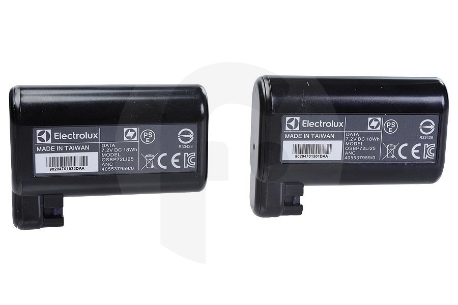 Electrolux Aspiradora Batería (paquete de batería) 2x 7.2V para AEG, Electrolux y otros robot aspirador 4060001007 apto para entre otros RX924STN, RX91IBM, PI915MBM